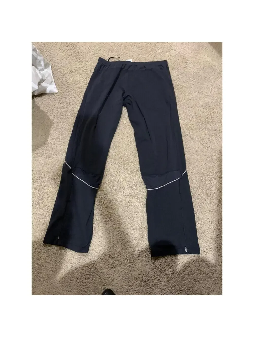 Men's Black Adidas Athletic pants XL X LARGE lightweight track